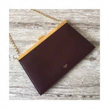 Celine Leather Chain Shoulder Bag,25CM - 셀린느 레더 여성용 체인 숄더백 ,83189