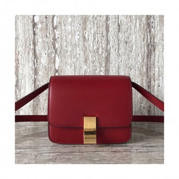 Celine Leather Classic Box Small Shoulder Bag,17CM - 셀린느 레더 클래식 박스 스몰 숄더백 ,11041