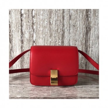 Celine Leather Classic Box Small Shoulder Bag,17CM - 셀린느 레더 클래식 박스 스몰 숄더백 ,11041
