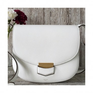 Celine Leather Trotteur Large Shoulder Bag,23CM - 셀린느 레더 트로터 라지 숄더백 ,77420