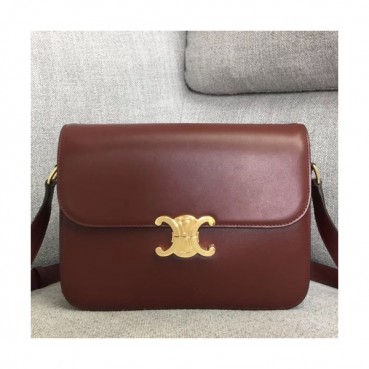 Celine 2019 Leather Women Large Shoulder Bag,24CM - 셀린느 2019 레더 여성용 라지 숄더백 ,187363