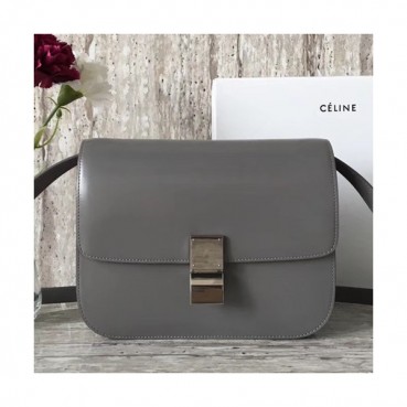 Celine Leather Classic Box Shoulder Bag,24CM - 셀린느 레더 클래식 박스 숄더백 ,11045