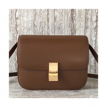 Celine Leather Classic Box Shoulder Bag,24CM - 셀린느 레더 클래식 박스 숄더백 ,11045