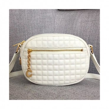 Celine 2019 Leather C Small Shoulder Bag,17CM - 셀린느 2019 레더 C 참 스몰 숄더백 ,188363