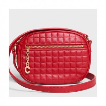 Celine 2019 Leather C Small Shoulder Bag,17CM - 셀린느 2019 레더 C 참 스몰 숄더백 ,188363