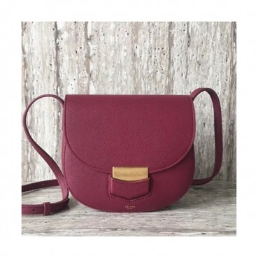Celine Leather Trotteur Shoulder Bag,19CM - 셀린느 레더 트로터 숄더백 ,77425