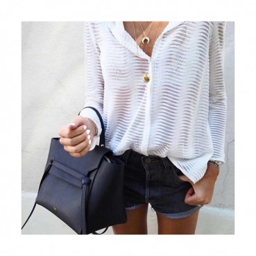 Celine Leather Belt Shoulder Bag,23CM - 셀린느 레더 벨트 숄더백 ,98310