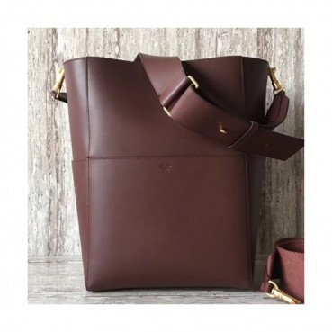 Celine Leather Sangle Shoulder Bag,33CM - 셀린느 레더 상글 숄더백 ,77427