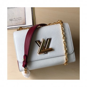 Louis Vuitton 2019 Twist Epi Shouder Bag,23cm - 루이비통 2019 트위스트 에삐 숄더백 ,M50280,LOUB1101,23cm,화이트+와인