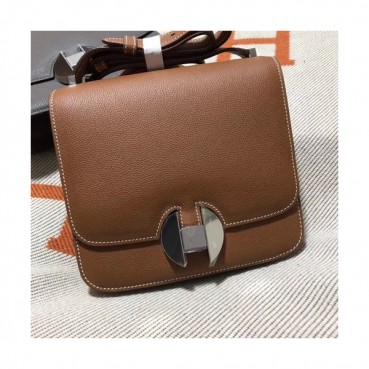 Hermes 2002 Ever Color Leather Shoulder Bag ,20cm - 에르메스 2002 에버컬러 레더 숄더백 HERB0707,20cm,카멜