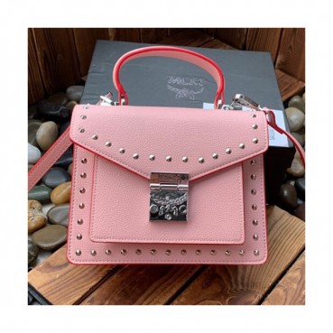 MCM Patricia Leather Tote Shoulder Bag,21cm - 엠씨엠 패트리샤 레더 여성용 토트 숄더백 MCMB0096, 21cm,핑크