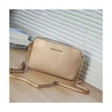 Michael Kors Leather Shoulder Bag,24CM - 마이클 코어스 레더 숄더백 ,MKB0275, 24CM,골드