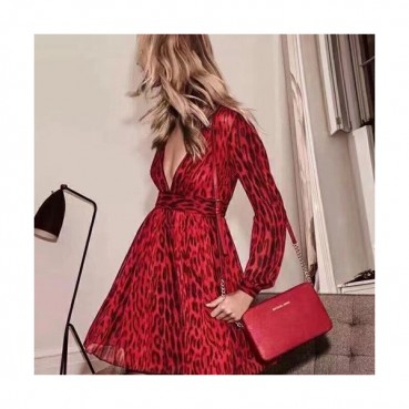 Michael Kors Leather Shoulder Bag,24CM - 마이클 코어스 레더 숄더백 ,MKB0274, 24CM,레드