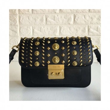 Michael Kors Leather Shoulder Bag,22.5CM - 마이클 코어스 레더 숄더백 ,MKB0272, 22.5CM,블랙