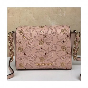 Michael Kors Leather Shoulder Bag, 18CM - 마이클 코어스 레더 숄더백,MKB0271, 18CM,핑크