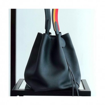 Hermes 2019 Licol Ever Color Leather Hobo Bucket Shoulder Bag ,17cm - 에르메스 2019 리콜 에버컬러 레더 여성용 호보 버킷 숄더백 HERB0702,17cm,블랙