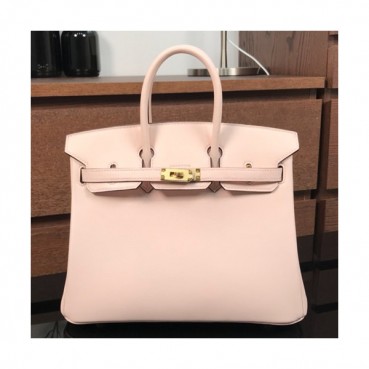 Hermes Birkin Swift Leather Tote Shoulder Bag ,25cm - 에르메스 버킨 스위프트 레더 여성용 토트 숄더백 HERB0670,25cm,핑크
