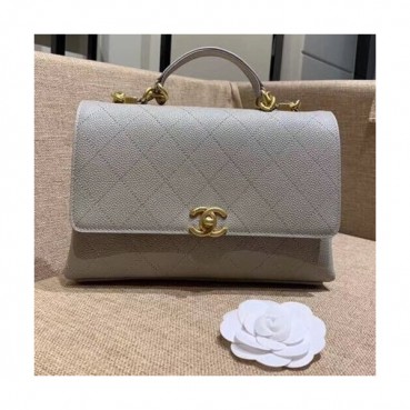 Chanel 2019 Women Leather Tote Shoulder Bag ,25CM - 샤넬 2019 여성용 레더 토트 숄더백,CHAB0631,25CM,그레이
