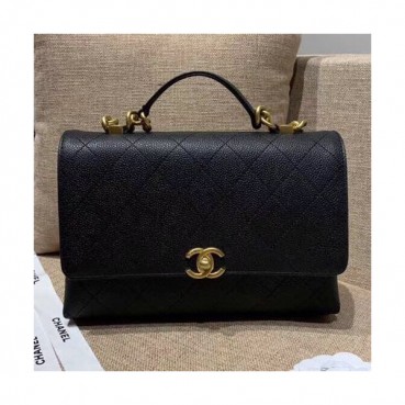 Chanel 2019 Women Leather Tote Shoulder Bag ,25CM - 샤넬 2019 여성용 레더 토트 숄더백,CHAB0627,25CM,블랙