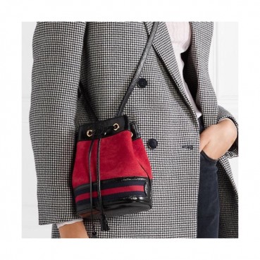 Gucci GG Ophidia Women Nano Bucket Bag,18.5CM - 구찌 GG 오피디아 여성용 나노 버킷백 550620,GUB0507,18.5CM,레드