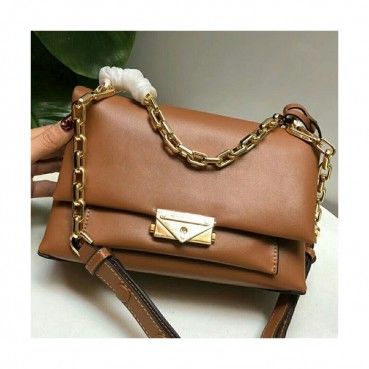 Michael Kors 2019 Leather Shoulder Bag, 24CM - 마이클 코어스 2019 레더 숄더백 ,MKB0261, 24CM,브라운