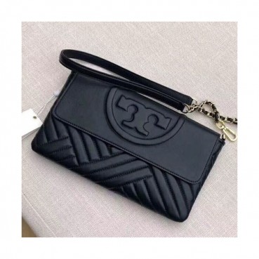 Tory Burch Leather Black Clutch Bag / Shoulder Bag,28cm - 토리버치 레더 블랙 클러치백 숄더백 TBB0213,28cm
