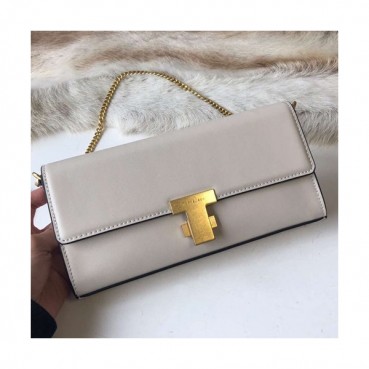 Tory Burch Leather White Juliette Chain Shoulder Bag,24cm - 토리버치 레더 화이트 줄리엣 체인 숄더백 TBB0206,24cm