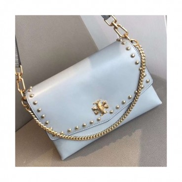 Tory Burch 2019 Leather Light Skyblue Shoulder Bag,25cm - 토리버치 2019 레더 연 스카이블루 숄더백 TBB0203,25cm