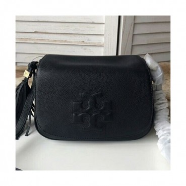 Tory Burch Leather Black Tassel Shoulder Bag,24cm - 토리버치 레더 블랙 태슬 숄더백 TBB0201,24cm