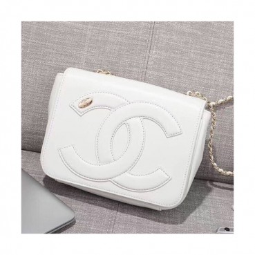 Chanel 2019 Women Chain Leather Shoulder Bag ,18CM - 샤넬 2019 여성용 체인 레더 숄더백 CHAB0595,18CM,화이트