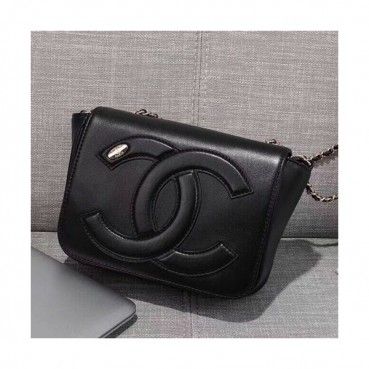 Chanel 2019 Women Chain Leather Shoulder Bag ,18CM - 샤넬 2019 여성용 체인 레더 숄더백 CHAB0594,18CM,블랙