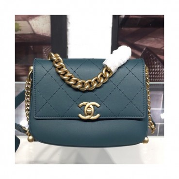 Chanel Women Chain Shoulder Bag,20/24CM - 샤넬 여성용 체인 숄더백 CHAB0587,20/24CM,블루(금장)