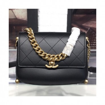 Chanel Women Chain Shoulder Bag,20/24CM - 샤넬 여성용 체인 숄더백 CHAB0585,20/24CM,블랙(금장)