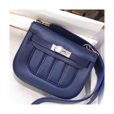 Hermes Berline Swift Leather Shoulder Bag - 에르메스 베를린 스위프트 레더 여성용 숄더백 HERB0629,다크블루