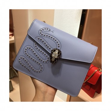 Bvlgari Serpenti Forever Chain Shoulder Bag,20CM - 불가리 세르펜티 포에버 체인 숄더백,BVLB0107,20cm,블루