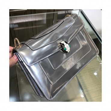 Bvlgari Serpenti Forever Chain Shoulder Bag,28CM - 불가리 세르펜티 포에버 체인 숄더백,BVLB0105,28cm,실버