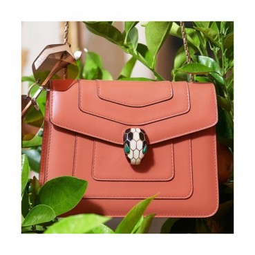 Bvlgari Serpenti Forever Chain Shoulder Bag,20CM - 불가리 세르펜티 포에버 체인 숄더백,BVLB0096,20cm,오렌지