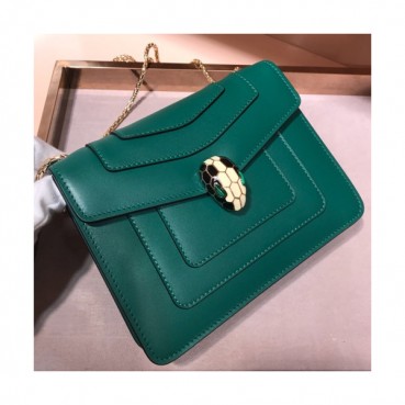 Bvlgari Serpenti Forever Chain Shoulder Bag,20CM - 불가리 세르펜티 포에버 체인 숄더백,BVLB0095,20cm,그린
