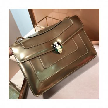 Bvlgari Serpenti Forever Chain Shoulder Bag,28CM - 불가리 세르펜티 포에버 체인 숄더백,BVLB0087,28cm,골드