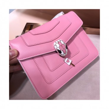 Bvlgari Serpenti Forever Chain Shoulder Bag,20CM - 불가리 세르펜티 포에버 체인 숄더백,BVLB0079,20cm,핑크