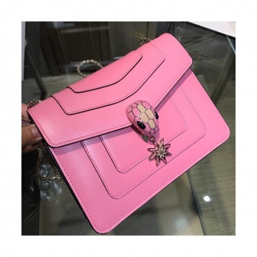 Bvlgari Serpenti Forever Chain Shoulder Bag,20CM - 불가리 세르펜티 포에버 체인 숄더백,BVLB0077,20cm,핑크