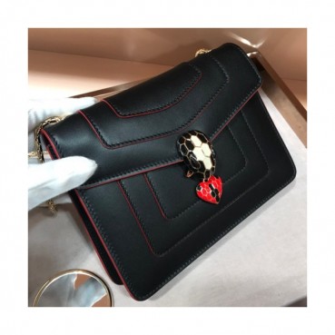 Bvlgari Serpenti Forever Chain Shoulder Bag,20CM - 불가리 세르펜티 포에버 체인 숄더백,BVLB0076,20cm,블랙