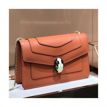 Bvlgari Serpenti Forever Chain Shoulder Bag,22CM - 불가리 세르펜티 포에버 체인 숄더백,BVLB0073,22cm,오렌지