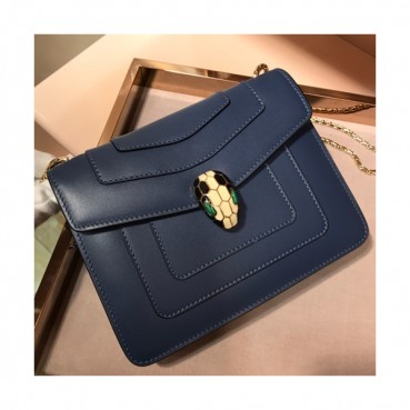 Bvlgari Serpenti Forever Chain Shoulder Bag,20CM - 불가리 세르펜티 포에버 체인 숄더백,BVLB0070,20cm,네이비