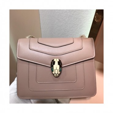 Bvlgari Serpenti Forever Chain Shoulder Bag,20CM - 불가리 세르펜티 포에버 체인 숄더백,BVLB0071,20cm,인디핑크