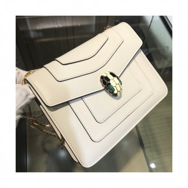 Bvlgari Serpenti Forever Chain Shoulder Bag,20CM - 불가리 세르펜티 포에버 체인 숄더백,BVLB0068,20cm,화이트