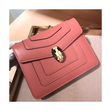 Bvlgari Serpenti Forever Chain Shoulder Bag,20CM - 불가리 세르펜티 포에버 체인 숄더백,BVLB0067,20cm,핑크