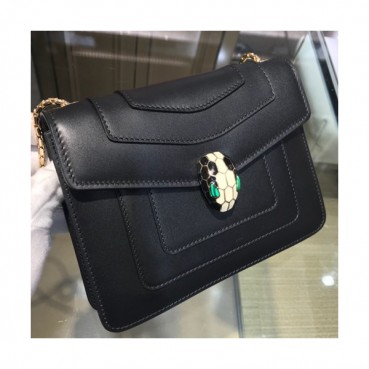 Bvlgari Serpenti Forever Chain Shoulder Bag,20CM - 불가리 세르펜티 포에버 체인 숄더백,BVLB0065,20cm,블랙