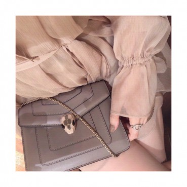 Bvlgari Serpenti Forever Chain Shoulder Bag,20CM - 불가리 세르펜티 포에버 체인 숄더백,BVLB0064,20cm,그레이