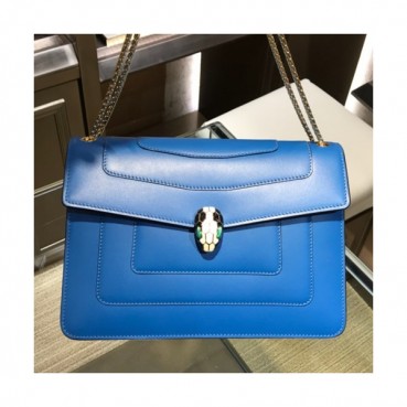 Bvlgari Serpenti Forever Chain Shoulder Bag,28CM - 불가리 세르펜티 포에버 체인 숄더백,BVLB0038,28cm,블루